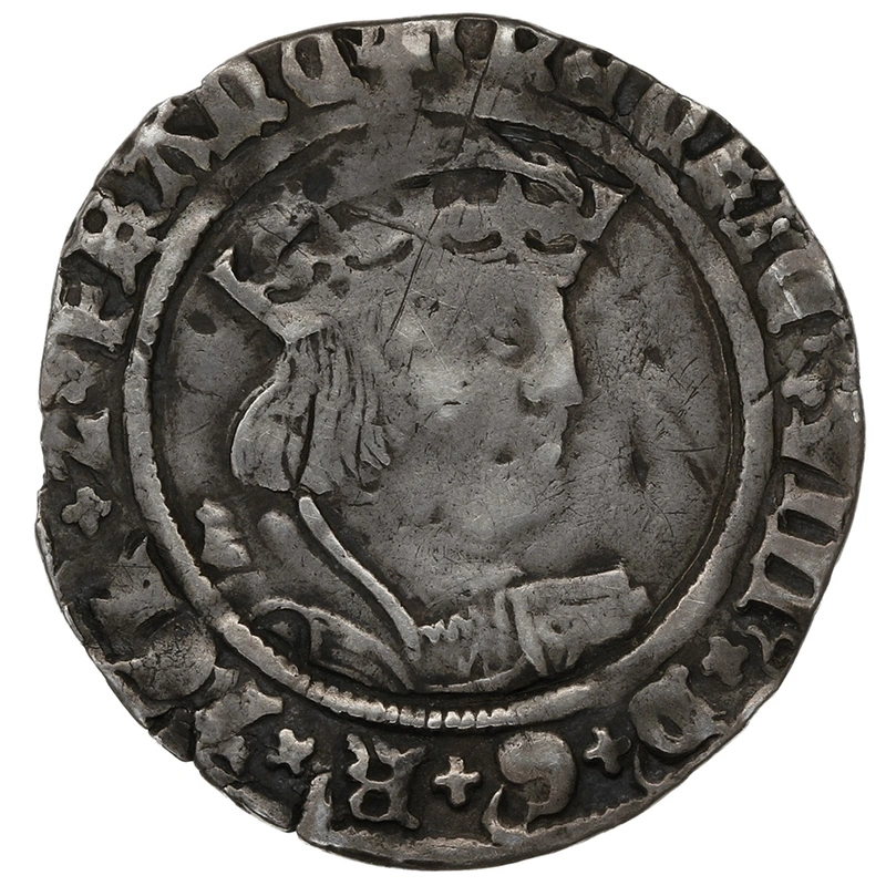 1526-1544 Silver Groat Fourpence Coin Henry VIII Laker Bust D
