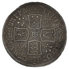 1707 Queen Anne Silver Halfcrown SEXTO - Fine