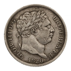 1820 George III Silver Shilling