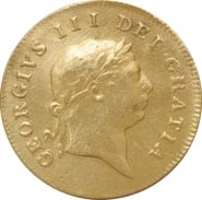 1809 Gold Half Guinea Coin George III Very Fine