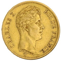 French 40 Francs Gold Coin Charles X 1824-1830