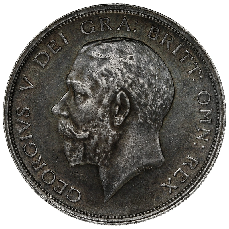 1915 Silver Half Crown Coin George V
