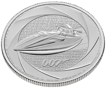 2025 Six Decades of 007, Bond of the 1990s 1oz Silver Coin