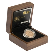 2014 Proof Gold £1 Pound Coin Northern Ireland Floral Boxed