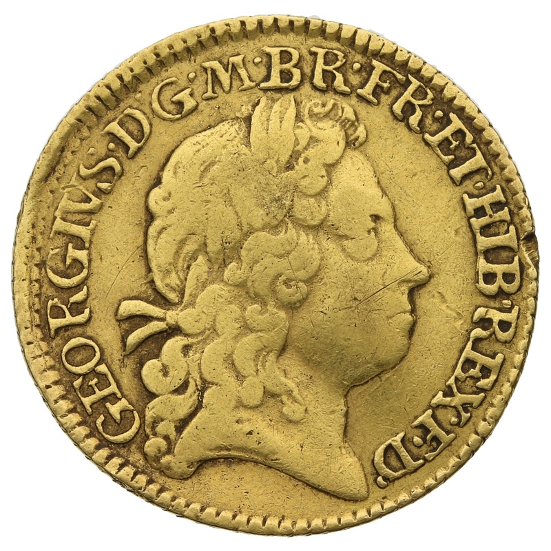 1719 Gold Half Guinea Coin George I