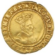 1606-1607 Gold Crown Coin James I mm Escallop