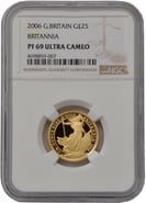 2006 Proof 1/4oz Gold Britannia Coin NGC PF69