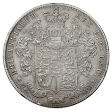 1826 Silver Half Crown Coin George IV