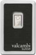 Valcambi 2.5 Gram Platinum Bar Minted