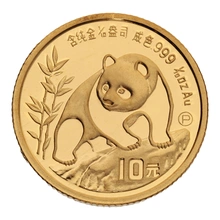 1990 1/10oz Chinese Panda Gold Coin