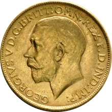 1928 Gold Sovereign Coin George V Perth