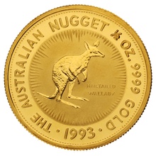 1993 1/2oz Australian Kangaroo Gold Nugget Coin