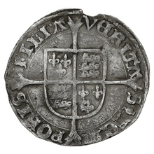 1553-1554 Silver Groat Fourpence Coin Queen Mary mm Pomegranate