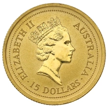 1997 1/10oz Australian Kangaroo Gold Nugget Coin