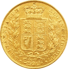 1846 Gold Sovereign Queen Victoria Young Head