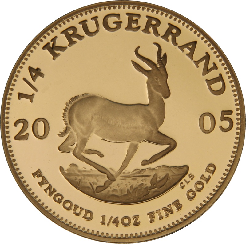 2005 Proof 1/4oz Krugerrand Gold Coin