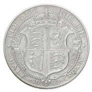1902 Proof Silver Half Crown Coin Edward VII Matt
