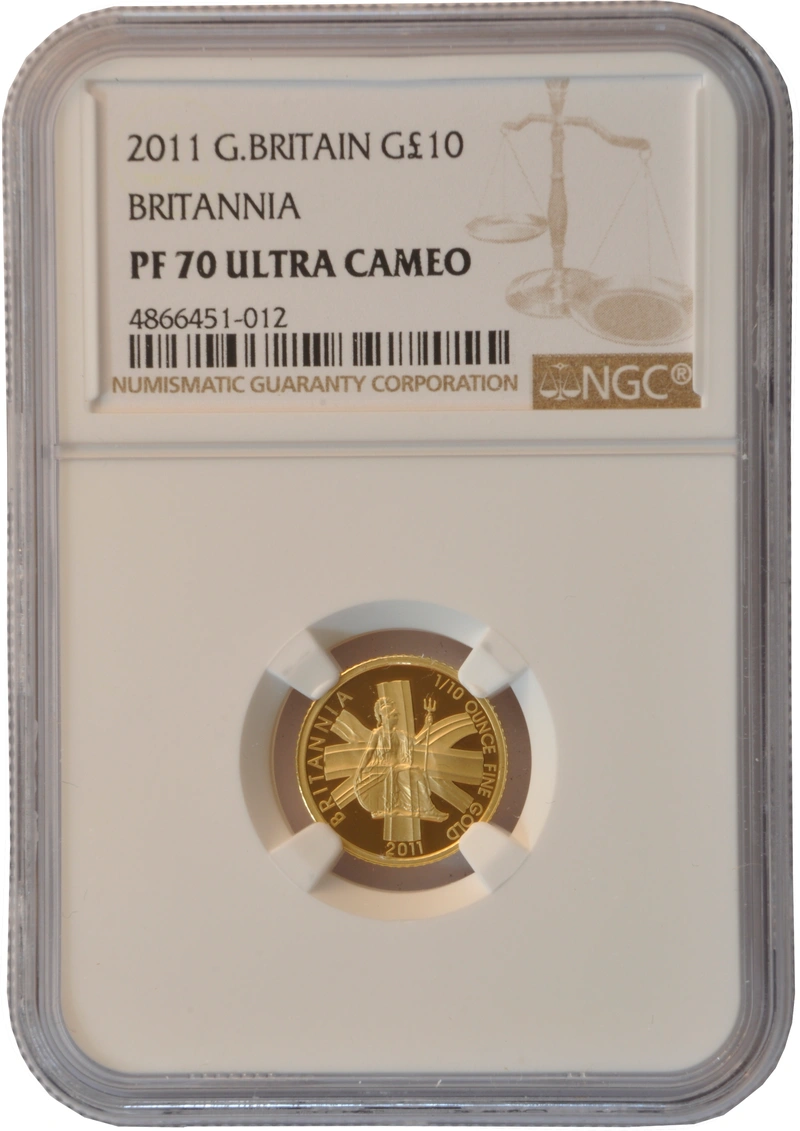 2011 Proof 1/10oz Gold Britannia Coin NGC PF70