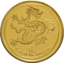 Three Coin proof Set Australian Lunar Year of the Dragon 2012 Boxed