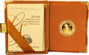 2016 Proof Quarter Ounce Eagle Gold Coin Boxed