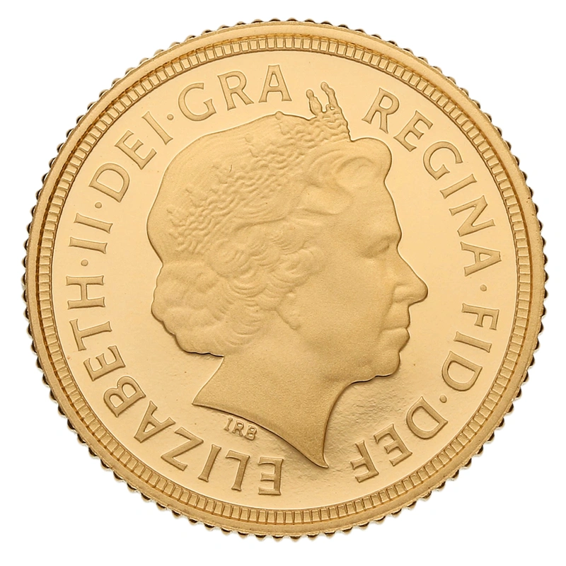 2015 Proof Gold Half Sovereign Elizabeth II Fourth Head