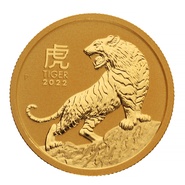 2022 Year of the Tiger Gold Coin 1/4oz Perth Mint Australian Lunar Series