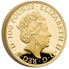 2021 Proof 1oz Griffin of Edward III Gold Coin Queen's Beasts Boxed