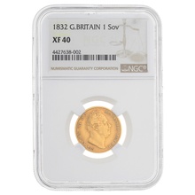 1832 Gold Sovereign NGC XF 45