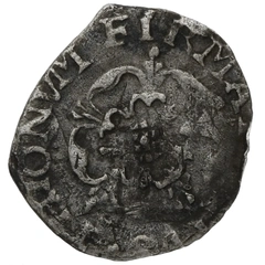 1625-1649 Charles I Silver Penny Rose to Both Sides