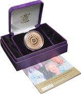 2007 Proof Gold Crown £5 Coin Diamond Wedding Boxed