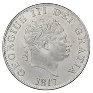 1817 Silver Half Crown Coin George III 