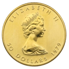 1979 Canadian Maple Leaf Gold Coin 1oz