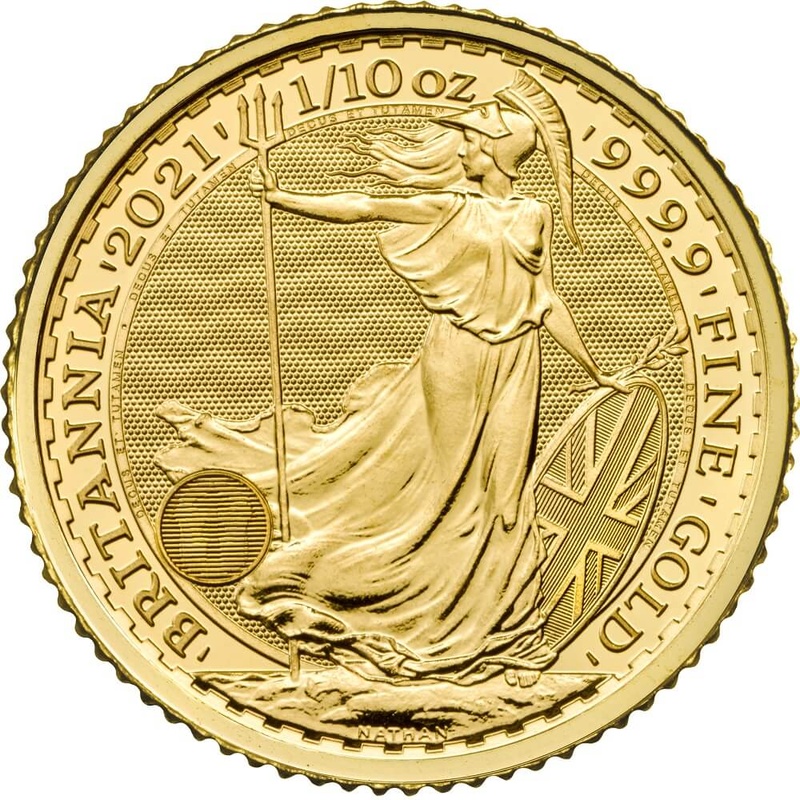 2021 1/10oz Gold Britannia Coin