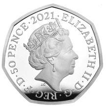 2021 Proof 50p Silver Coin Owl Boxed