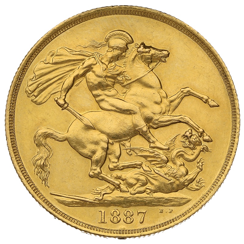 1887 Gold Two Pound Double Sovereign