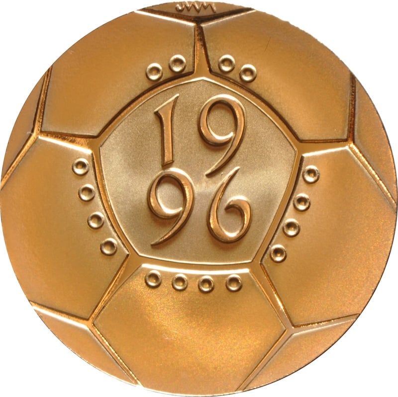 1996 Proof £2 Coin Gold Double Sovereign Celebration of Football