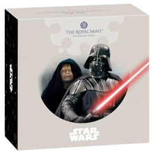 2023 50p Darth Vader & Emperor Palpatine Star Wars Proof Gold Coin Boxed