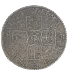 1713 Silver Shilling Coin Queen Anne Very Fine