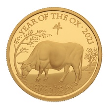2021 Royal Mint 1oz Year of the Ox Proof Gold Coin Boxed