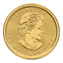 2022 1/4oz Canadian Maple Leaf Gold Coin