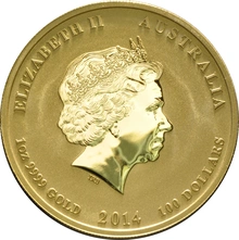2014 Year of the Horse Gold Coin 1oz Perth Mint Australian Lunar Series