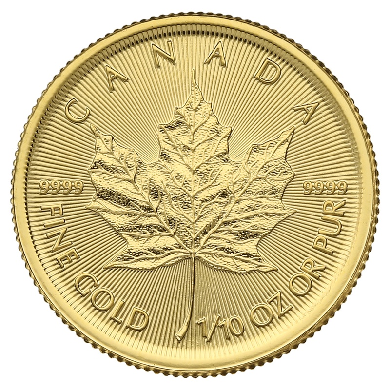 2019 1/10oz Canadian Maple Leaf Gold Coin