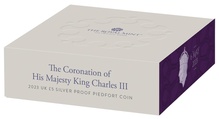 2023 £5 Silver Crown Coronation of King Charles III Proof Piedfort Coin Boxed