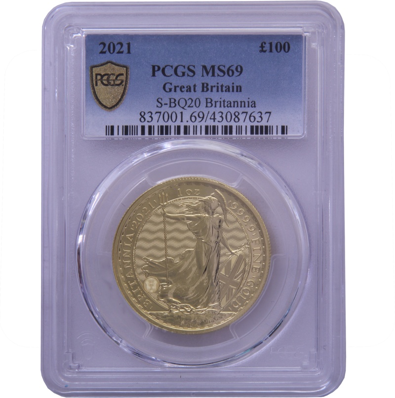 2021 Gold Britannia Coin 1oz PCGS MS69