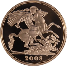 2008 Proof Gold Sovereign Coin Elizabeth II NGC PF70