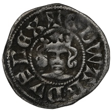 1344-1351 Silver Half Penny Coin Edward III Hammered Florin Coinage