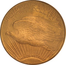 1924 $20 Gold Coin Double Eagle St Gaudens Head Philadelphia PCGS MS62