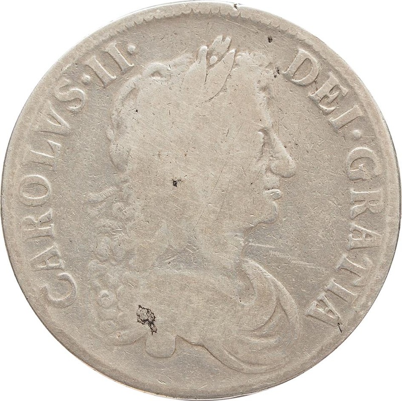 1671 Silver Crown Coin Charles II