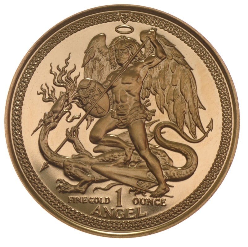 Ounce Gold Isle of Man Angel