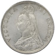 1887 Queen Victoria Silver Double Florin - Uncirculated